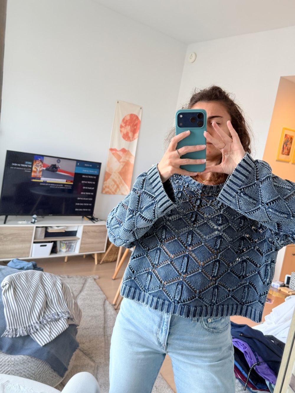 Zara cropped sweater - 100% cotton